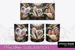 Add Your Photo Mug Wrap - Marble Mug Sublimation Design Product Image 1