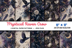 Mystical Raven Crow Junk Journal JPG Product Image 1