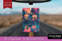Neon Halloween Air Freshener Sublimation - Halloween Pattern Product Image 1