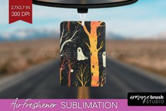 Neon Halloween Air Freshener Sublimation - Halloween Pattern Product Image 1