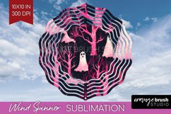 Neon Halloween Wind Spinner, Spooky Wind Spinner Sublimation Product Image 1