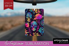 Neon Halloween Air Freshener Sublimation - Halloween Pattern Product Image 1