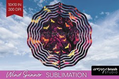Neon Halloween Wind Spinner, Spooky Wind Spinner Sublimation Product Image 1