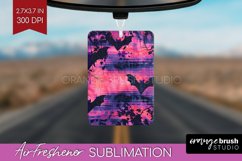 Neon Halloween Air Freshener Sublimation - Halloween Pattern Product Image 1