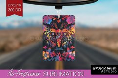 Neon Halloween Air Freshener Sublimation - Halloween Pattern Product Image 1