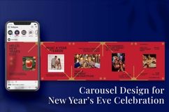 New Year’s Eve Celebration Instagram Carousel &amp; Canva Product Image 5