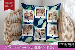 Eucalyptus Photo Pillow PNG - Botanical Picture Frame Pillow Product Image 1