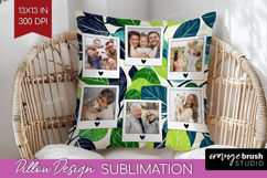 Eucalyptus Photo Pillow PNG - Botanical Picture Frame Pillow Product Image 1