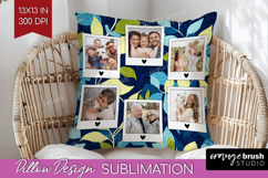 Eucalyptus Photo Pillow PNG - Botanical Picture Frame Pillow Product Image 1
