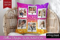 Glitter Photo Pillow PNG - Sparkle Picture Frame Pillow Product Image 1