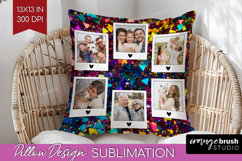 Glitter Photo Pillow PNG - Sparkle Picture Frame Pillow Product Image 1