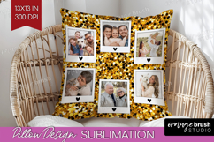 Glitter Photo Pillow PNG - Sparkle Picture Frame Pillow Product Image 1