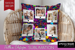 Glitter Photo Pillow PNG - Sparkle Picture Frame Pillow Product Image 1