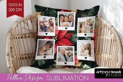 Poinsettia Christmas Photo Pillow PNG - Christmas Poinsettia Product Image 1