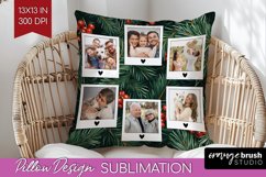 Poinsettia Christmas Photo Pillow PNG - Christmas Poinsettia Product Image 1