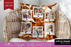 Rose Gold Photo Pillow PNG - Abstract Picture Frame Pillow Product Image 1