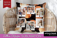 Rose Gold Photo Pillow PNG - Abstract Picture Frame Pillow Product Image 1