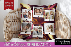 Rose Gold Photo Pillow PNG - Abstract Picture Frame Pillow Product Image 1