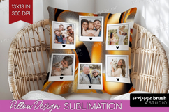 Rose Gold Photo Pillow PNG - Abstract Picture Frame Pillow Product Image 1
