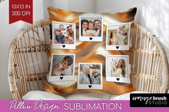 Rose Gold Photo Pillow PNG - Abstract Picture Frame Pillow Product Image 1