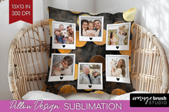 Rose Gold Photo Pillow PNG - Abstract Picture Frame Pillow Product Image 1