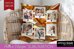 Rose Gold Photo Pillow PNG - Abstract Picture Frame Pillow Product Image 1