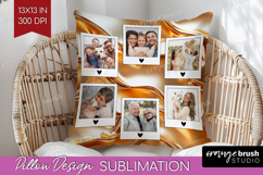 Rose Gold Photo Pillow PNG - Abstract Picture Frame Pillow Product Image 1