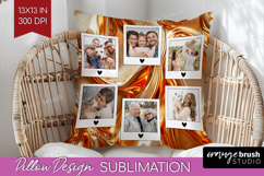 Rose Gold Photo Pillow PNG - Abstract Picture Frame Pillow Product Image 1
