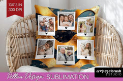 Rose Gold Photo Pillow PNG - Abstract Picture Frame Pillow Product Image 1