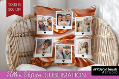 Rose Gold Photo Pillow PNG - Abstract Picture Frame Pillow Product Image 1