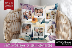 Floral Photo Pillow PNG - Sping Flowers Picture Frame Pillow Product Image 1