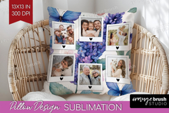 Floral Photo Pillow PNG - Sping Flowers Picture Frame Pillow Product Image 1