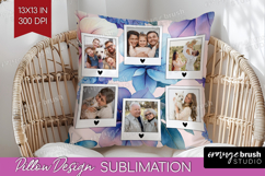 Floral Photo Pillow PNG - Sping Flowers Picture Frame Pillow Product Image 1