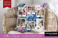 Floral Photo Pillow PNG - Sping Flowers Picture Frame Pillow Product Image 1