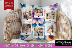 Floral Photo Pillow PNG - Sping Flowers Picture Frame Pillow Product Image 1