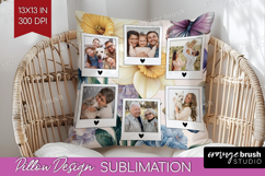 Floral Photo Pillow PNG - Sping Flowers Picture Frame Pillow Product Image 1