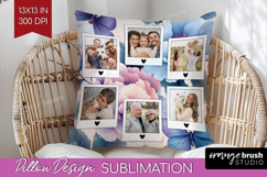 Floral Photo Pillow PNG - Sping Flowers Picture Frame Pillow Product Image 1