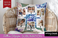 Floral Photo Pillow PNG - Sping Flowers Picture Frame Pillow Product Image 1