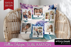 Floral Photo Pillow PNG - Sping Flowers Picture Frame Pillow Product Image 1