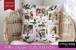 Spring Photo Pillow PNG - Flowers Picture Frame Pillow Cover Product Image 1