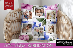 Spring Photo Pillow PNG - Flowers Picture Frame Pillow Cover Product Image 1