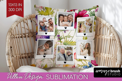 Spring Photo Pillow PNG - Flowers Picture Frame Pillow Cover Product Image 1