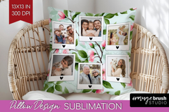 Spring Photo Pillow PNG - Flowers Picture Frame Pillow Cover Product Image 1