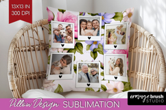 Spring Photo Pillow PNG - Flowers Picture Frame Pillow Cover Product Image 1