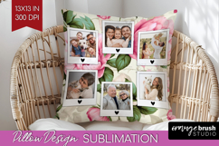 Spring Photo Pillow PNG - Flowers Picture Frame Pillow Cover Product Image 1