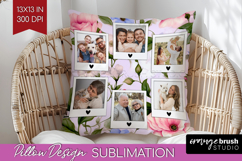 Spring Photo Pillow PNG - Flowers Picture Frame Pillow Cover Product Image 1