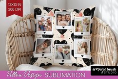 Valentines Day Photo Pillow PNG - Heart Picture Frame Pillow Product Image 1