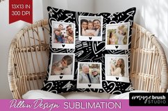 Valentines Day Photo Pillow PNG - Heart Picture Frame Pillow Product Image 1