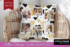 Valentines Day Photo Pillow PNG - Heart Picture Frame Pillow Product Image 1