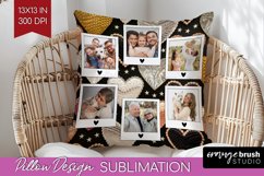 Valentines Day Photo Pillow PNG - Heart Picture Frame Pillow Product Image 1